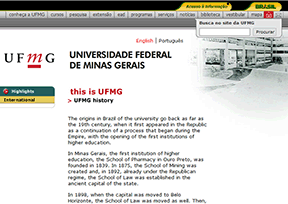 米纳斯吉拉斯联邦大学 官方网址 巴西教育网站大全